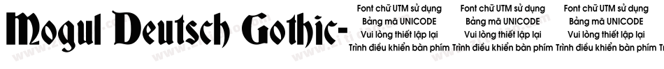 Mogul Deutsch Gothic字体转换